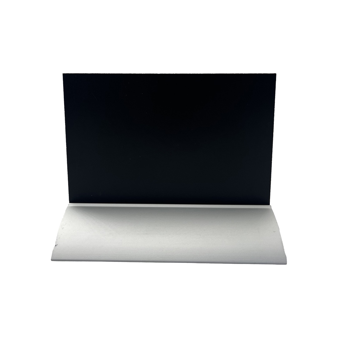 Porte visuel/menu Ardoise A6 Paysage socle Alu Double face