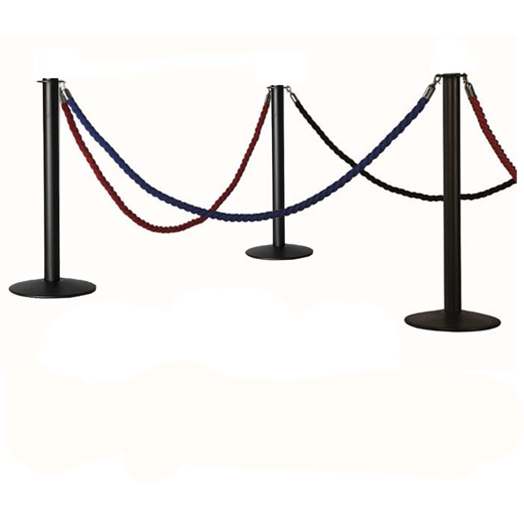 Poteau Guidage Budget NOIR pour Corde