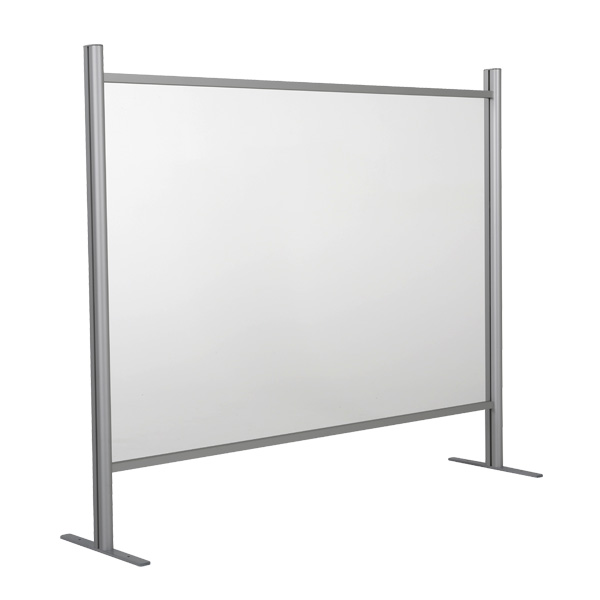 Cloison Écran de protection Plexiglass/Alu L 80 x H 100 cm