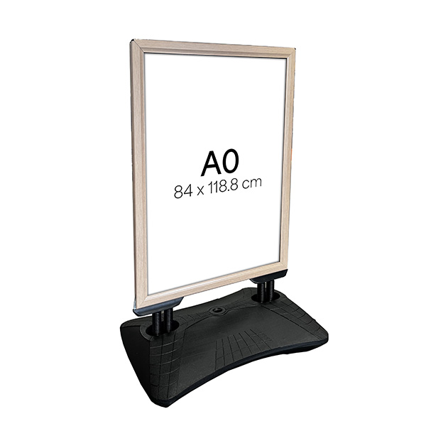Panneau CadroClic 4 Ressorts A0 + Base Lestable Aspect Bois