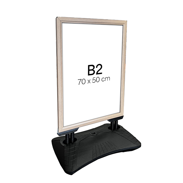 Panneau CadroClic 4 Ressorts B2 70x50 + Base Lestable Aspect Bois
