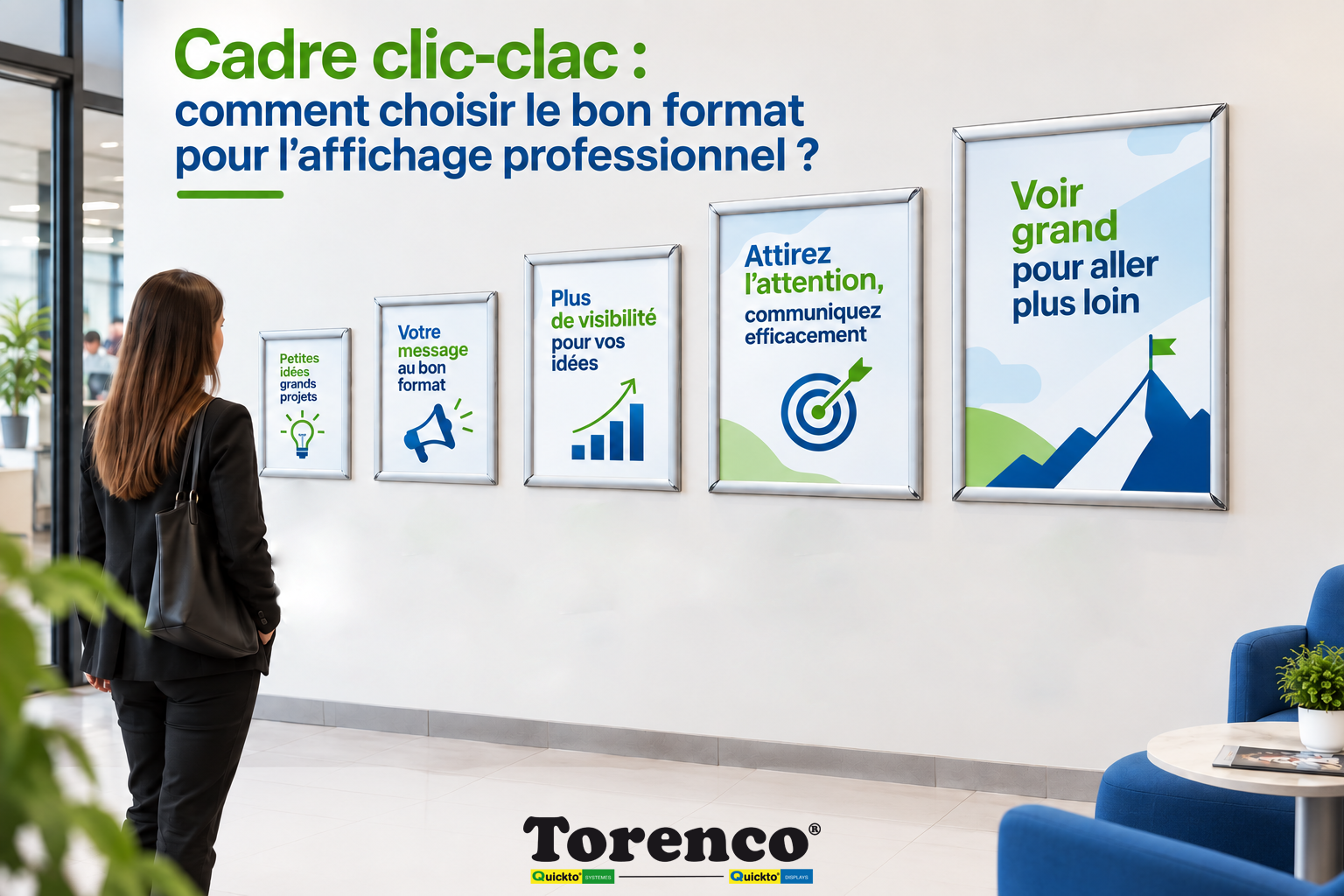 Cadre clic-clac : comment choisir le bon format pour l’affichage professionnel ?