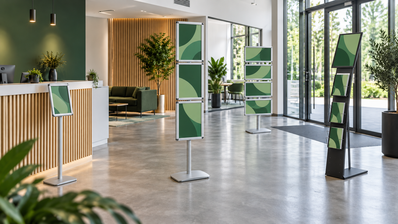 Porte-affiche sur pied : quel modèle choisir selon votre espace ?